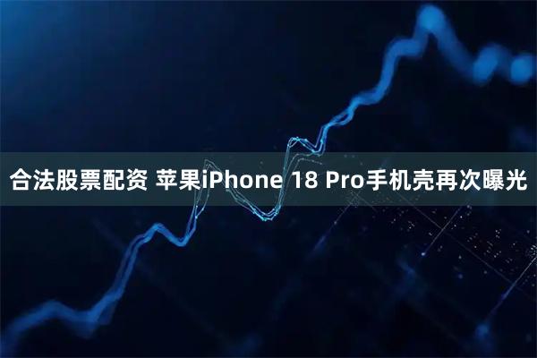 合法股票配资 苹果iPhone 18 Pro手机壳再次曝光